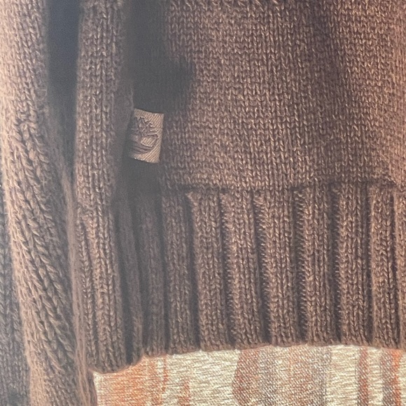 Timberland Long Sleeve Pullover Sweater Men's Chunky Knit 100% Cotton size L - Picture 3 of 5